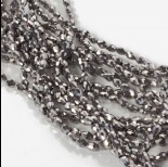Zdjęcie - Kryształki drop bead full silver 4x6mm