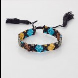 Zdjęcie - Bransoletka boho 5 rzędowa z koralików Matsuno 17-27cm
