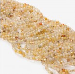 Zdjęcie - Agat kulka fasetowana cytrynowa 3mm