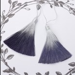Zdjęcie - Chwost z wiskozy ombre szary 10cm