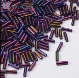 Zdjęcie - Koraliki Miyuki Bugles #2 6 mm Metallic Purple Iris