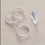 Zdjęcie - Srebrna baza pierścionka regulowana, Ag925, 16.5mm