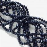 Zdjęcie - Kryształki kulki fasetowane blue hematite 4mm