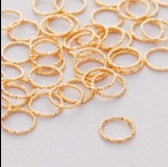 Zdjęcie - Srebrny łącznik koło diamentowe ag925 złocone 9.5mm