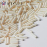 Zdjęcie - Koraliki Miyuki Bugles #2 6 mm Matted Opaque Cream