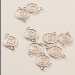 Zdjęcie - Srebrny łącznik moneta ag925 17mm