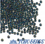 Koraliki TOHO Round 11/0 Inside-Color Rainbow Lt Yellow/Capri Lined