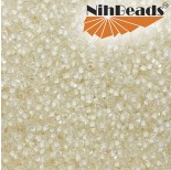 Zdjęcie - Koraliki NihBeads 12/0 Inside-Color Crystal/ Beige Line