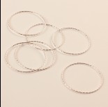 Zdjęcie - Srebrny łącznik koło diamentowe 30mm ag925