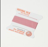 Zdjęcie - Nici jedwabne z igłą dark pink 0,5 mm