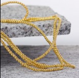 Zdjęcie - Hematyt kulki platerowane gładkie light gold 2mm