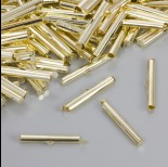 Zdjęcie - Końcówki w kolorze złotym do płaskich bransoletek 30.5x4mm
