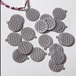 Zdjęcie - Zawieszka ze stali chirurgicznej kwiat życia 18,4mm