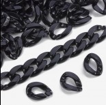 Zdjęcie - Ogniwo łańcucha czarne 23,5x16,5mm