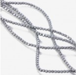 Zdjęcie - Hematyt platerowany wielokąt matowy srebrny 3x3mm
