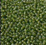 Zdjęcie - Koraliki TOHO Round 11/0 Inside-Color Luster Peridot/Opaque White Lined
