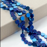 Zdjęcie - Hematyt platerowany krążek diamentowy heliotrope 12x4mm