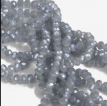 Zdjęcie - Oponki fasetowane grey ceramic 4x6mm
