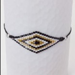 Zdjęcie - Bransoletka boho romb z koralików Matsuno
