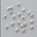 Zdjęcie - Kulki srebrne młotkowane 3mm, próba Ag925