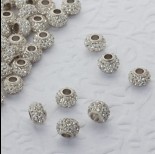 Zdjęcie - Koralik oponka z kryształkami multi crystal 4mm
