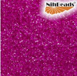 Koraliki NihBeads 12/0 Inside-Color Crystal/ Dark Neon Pink Line