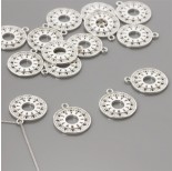 Zdjęcie - Srebrna zawieszka koło czasu 16mm, Ag925