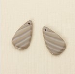 Zdjęcie - Krzemień pasiasty komplet do kolczyków 33x18 mm