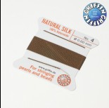 Zdjęcie - Nici jedwabne z igłą brown 0,6mm