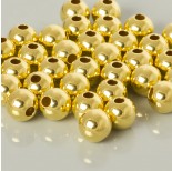 Zdjęcie - Srebrna kulka gładka, próba 925 pozłacana 10mm
