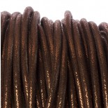 Zdjęcie - Rzemień szyty brown metallic 6mm
