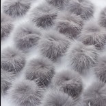 Zdjęcie - Pompon szary 4cm