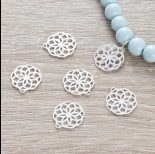 Zdjęcie - Srebrna zawieszka ażurowy kwiatek 14mm, Ag925