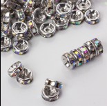 Zdjęcie - Przekładka rondelek z kryształkami crystal ab 6mm