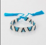 Zdjęcie - Bransoletka boho 5 rzędowa z koralików Matsuno 17-27cm