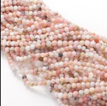 Zdjęcie - Opal różowy matowy kulka gładka 4mm