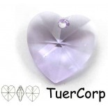 Zdjęcie - Swarovski heart 28mm violet