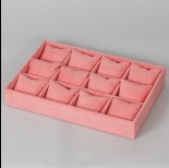 Zdjęcie - Ekspozytor welurowy z poduszkami 12 komorowy różowy 5x35x25cm