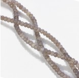 Zdjęcie - Agat oponka fasetowana szara 6x4mm