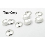 Zdjęcie - Srebrne czapeczki gładkie 6mm, próba Ag925