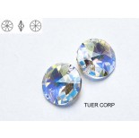 Zdjęcie - Swarovski flat round 12mm crystal AB